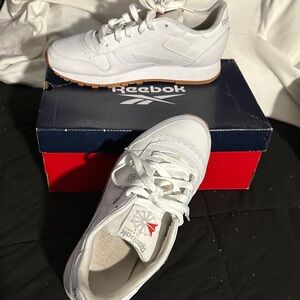 Reebok White Leather Sneakers